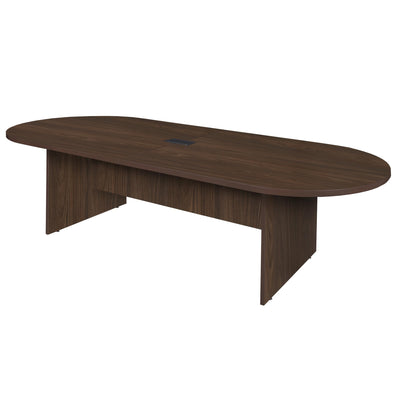 Romig Legacy 10 ft. Racetrack Conference Table with Charging Port- Neo Walnut
