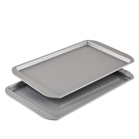Farberware Nonstick Bakeware Set, Nonstick Cookie Sheets / Baking Sheets - 2 Piece, Gray Farberware
