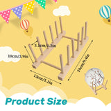 Set of 4 Wooden Puzzle Display Stand, Wooden Puzzle Storage Rack, Puzzle Organizer, Puzzle Holder Rack for Kids Adults Craft Collection Lovers Tefola