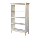 International Concepts 4 Tier Mission Shelf Unit, Unfinished IC International Concepts