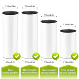 XccMe 20oz Skinny Tumbler Replacement Lids 2 Pack,Spill Proof Splash Resistant Silicone Sliding Covers,Straw Friendly, BPA Free XccMe