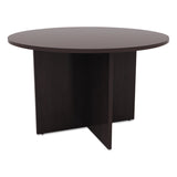 Alera ALEVA7142ES 42 in. x 29.5 in. Valencia Round Conference Table with Legs - Espresso Alera