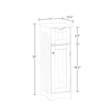 RiverRidge Slim, White Ashland Cabinet with Drawer RiverRidge