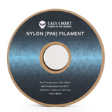 SainSmart PA6 Nylon Filament 1.75mm 3D Printer Filament, 1kg Cardboard Spool(2.2lbs), Dimensional Accuracy +/- 0.04 mm, Fit Most FDM Printer (White) SainSmart