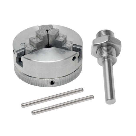 Z011 Mini Lathe Chuck Set - Self Centering Zinc Alloy 3/4 & 4 Jaw Chucks with Connecting Rods, Compatible with Electric Drill (Type B) Faddare
