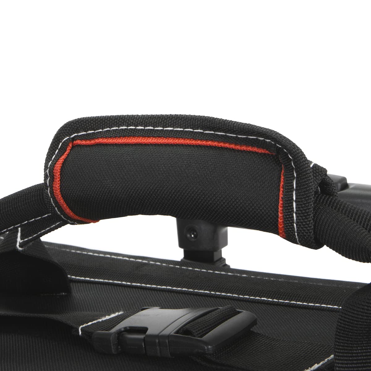 XtremepowerUS 18" Rolling Tool Bag Organizer Adjustable Telescoping Handle Wide Storage Organizer Tool Box with Wheels, Red/Black XtremepowerUS