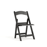 Flash Furniture Hercules™ Series Folding Chair - Black Resin – 1000LB Weight Capacity Comfortable Event Chair - Light Weight Folding Chair Flash Furniture