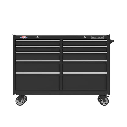 CRAFTSMAN S2000 52IN 10-DRAWER CABINET W/TRAY & HOLDER BK (CMST352102BK) - WoodArtSupply