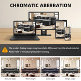 LuxyHoom 89" King Pull Out Sofa Bed, Velvet Chesterfield Sleeper Sofa Couch, 3 in 1 Convertible Tufted Futon Couches with Ottoman for Living Room, Small Space, Apartment, Office, Bedroom, Gray LuxyHoom