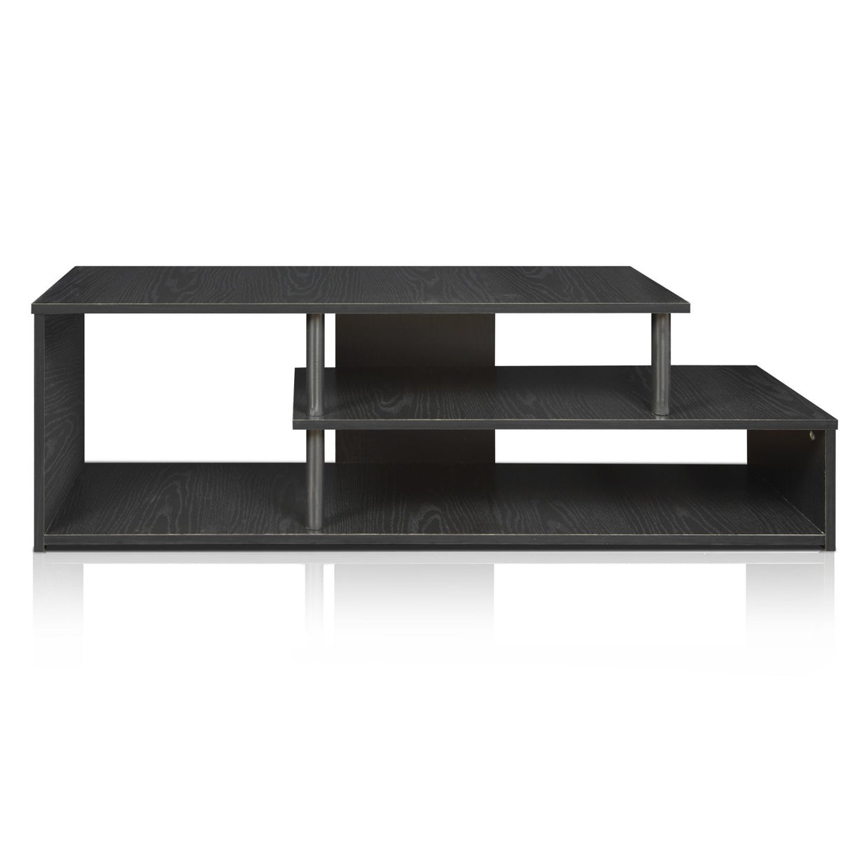 Furinno Econ Low Rise TV Stand, Black/Black Furinno