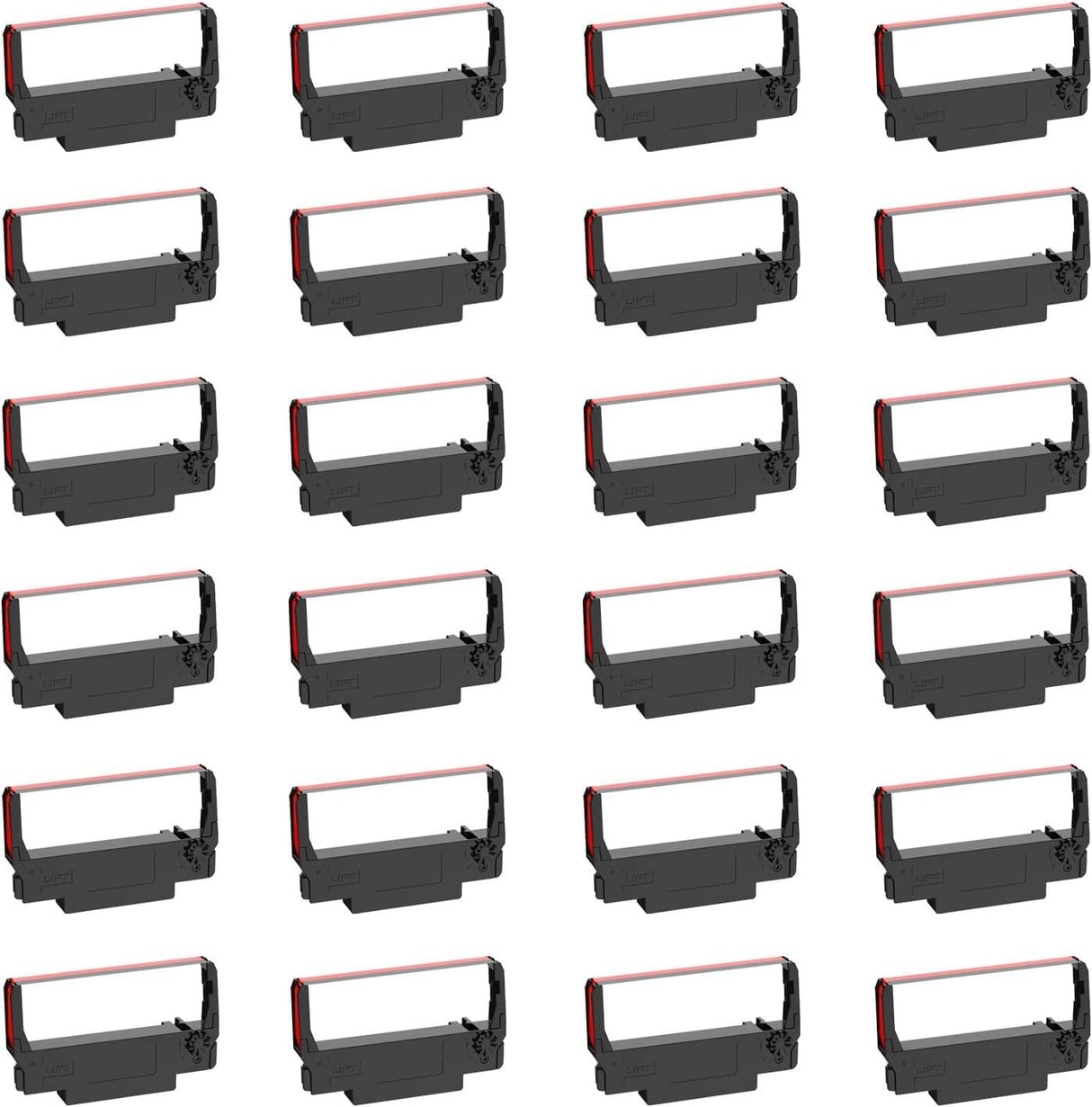 Bigger Replacement for ERC-30/34/38 B/R Ribbons, 24 Pack, Black and Red Bigger