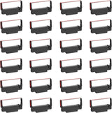 Bigger Replacement for ERC-30/34/38 B/R Ribbons, 24 Pack, Black and Red Bigger