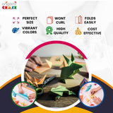 Origami Paper 500 Sheets Premium Quality for Arts and Crafts 6" Square Sheets 20 Vibrant Colours Same Colour on Both Sides 100 Design Ebook Included (See Back of Cover for Download info) Origami Craze