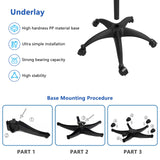 Salon Tray Cart with Storage Platform, Aluminum Tattoo Tray with Wheels Trolley Adjustable Height, Salon Tray Equipment Service Instrument Storage Tray Accessory for Salon & Spa Use, Black ZHOOGE