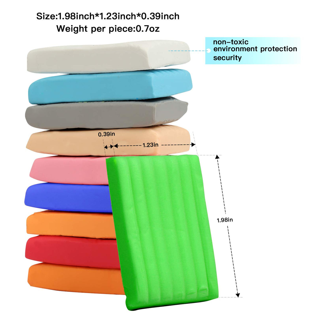 Polymer Clay 50 Colors, Modeling Clay for Kids DIY Starter Kits, Oven Baked Model Clay, Non-Sticky Molding Clay with Sculpting Tools, Gift for Children and Artists (50 Colors A) Aestd-ST