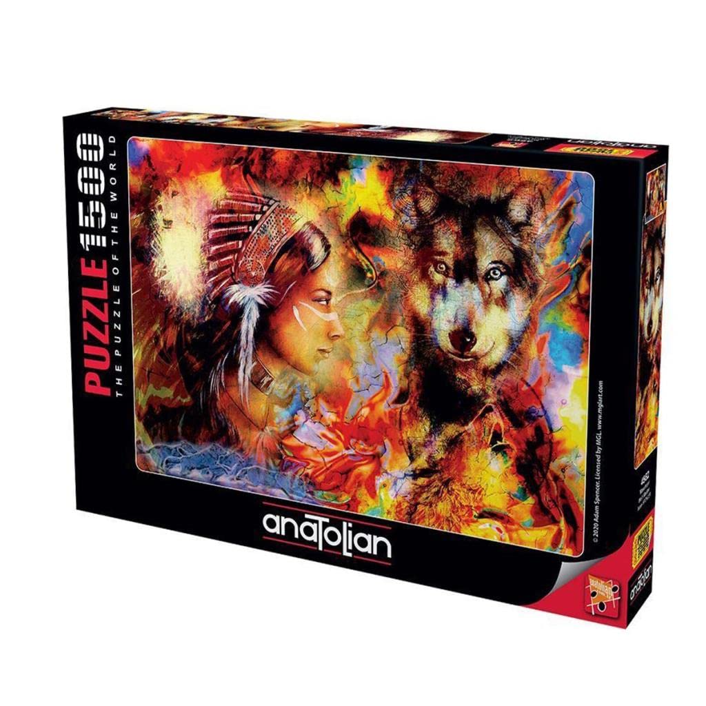 Anatolian Puzzle - Wolf Maiden - 1500 Piece Jigsaw Puzzle #4562, Multicolor