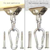 Arlai Hanging Chair Hardware Hanging Kit - Heavy Duty 360° Rotate Ultra Durable Hooks for Swing, Yoga, Playground, Gym, Punching Bag Hanger, 1000 lb Capacity Arlai