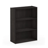 Furinno Pasir 3-Tier Open Shelf Bookcase, Dark Espresso Furinno