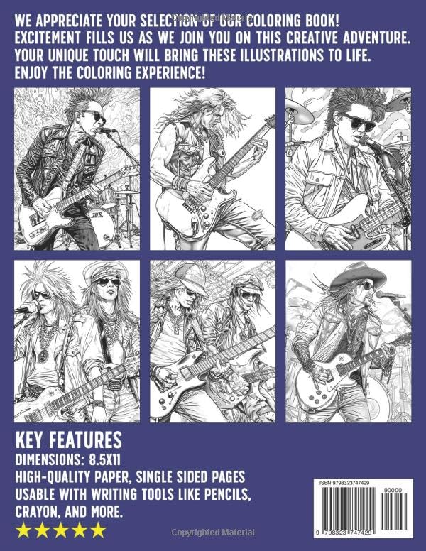 80's Mixtape Coloring Book: Rock Out to the Rhythms of 1980s Music Inspired Adult Coloring Pages Fashion, Glamour, Electric Vibes, Nostalgic Illustrations for Adults Relaxation WoodArtSupply