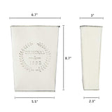 LESEN Set of 2 Farmhouse Metal Wall Planter,Rustic Wall Decor Country Hanging Wall Vase Box for Plants Flower Home Decoration LESEN