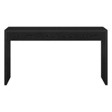 Henn&Hart 55" Wide Rectangular Console Table in Natural Black, for Home, Living Room, Bedroom, Entertainment Room, Office Henn&Hart