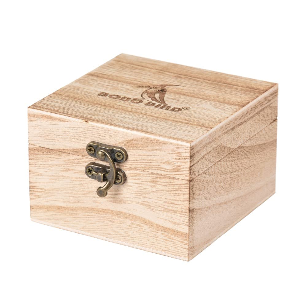 BOBO BIRD Women Wooden Watches Luxury Wood Metal Strap Chronograph & Date Display Quartz Watch Fashion Zebra Wood Casual Business Ebony Wristwatches (Custom) BOBO BIRD