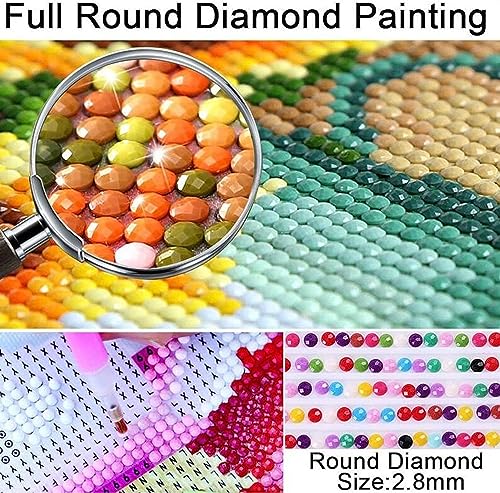 5D Diamond Art Painting Kits Unicorn with Wings Seaside Sunset (3) Round Full Drill Art Diamond Painting kit DIY Diamond Painting Suitable for Home Adults Rooms Wall Decorating-30x40 OfFsum