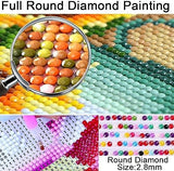 5D Diamond Art Painting Kits Unicorn with Wings Seaside Sunset (3) Round Full Drill Art Diamond Painting kit DIY Diamond Painting Suitable for Home Adults Rooms Wall Decorating-30x40 OfFsum