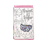 Fashion Angels Llama Shaker Compact Sketch Portfolio/Llama Sketch Book/Llama Coloring Book, Brown/a, 7.6 Ounce Fashion Angels
