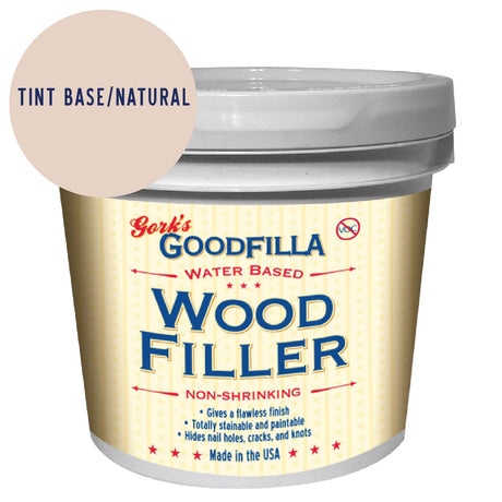 Water-Based Wood & Grain Filler - Neutral Base - 1 Gallon by Goodfilla | Replace Every Filler & Putty | Repairs, Finishes & Patches | Paintable, Stainable, Sandable & Quick Drying Goodfilla