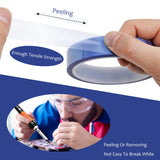 HSDCO 4 Rolls Heat Tape for Sublimation, Heat Resistant Tape for Heat Transfer Sublimation Press, 20mm x 33m(108ft) No Residue Heat Transfer Tape (Blue) HSDCO