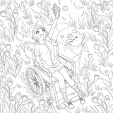 Manga Mania Coloring Book: Over 100 Cute Characters to Color – Manga and Anime Coloring Book for Adults and Kids WoodArtSupply