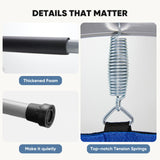 DUMOS 40" Rebounder Trampoline for Adults with Handle, Exercise Trampoline Foldable Indoor Mini Rebounders with Adjustable Bar for Workout Fitness Max Load 330lbs DUMOS