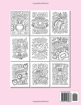 Love This Life Bold & Easy Inspirational Coloring Book: Simple Self Help and Motivational Quotes Coloring Book for Adults and Kids Relaxation WoodArtSupply