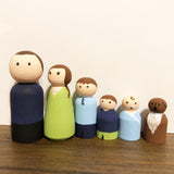 150 Pieces Wooden Peg Doll, Unfinished Wooden Peg Dolls in Different Shapes and Sizes, Perfect for DIY Art and Craft, Painting, Table Setting by GNIEMCKIN GNIEMCKIN