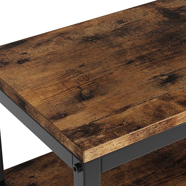 ChicHabitat Bookshelf 9 Tier Tall Wooden Bookcase Shelf Furniture, Standing Book Storage for Bedroom, Living Room and Home Office, Rustic Brown ChicHabitat