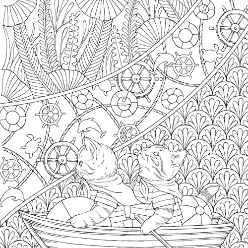 Symphony of Cute Animals: A Curious Coloring Book Adventure (Design Originals) Adult Coloring Book - 72 Fantasy Designs in a Magical Fairy-Tale-Inspired Setting [English Version of the Japanese Book] Design Originals