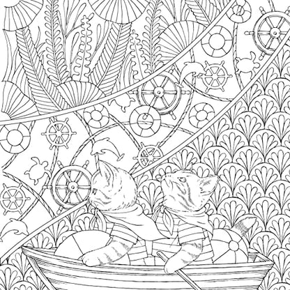 Symphony of Cute Animals: A Curious Coloring Book Adventure (Design Originals) Adult Coloring Book - 72 Fantasy Designs in a Magical Fairy-Tale-Inspired Setting [English Version of the Japanese Book]