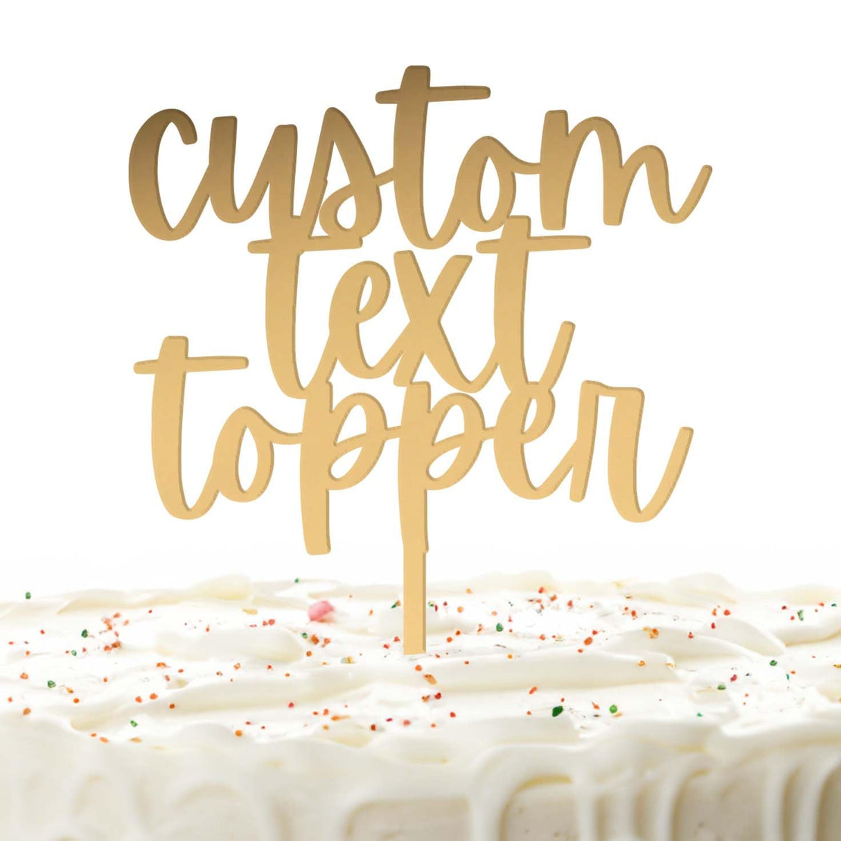 Custom Acrylic Cake Topper | FAST SHIPPING | CHOOSE THE FONT AND COLOR | Personalized Cake Topper Custom Text Cake Topper | Laser Cut MADE IN THE USA Simple & Sentimental