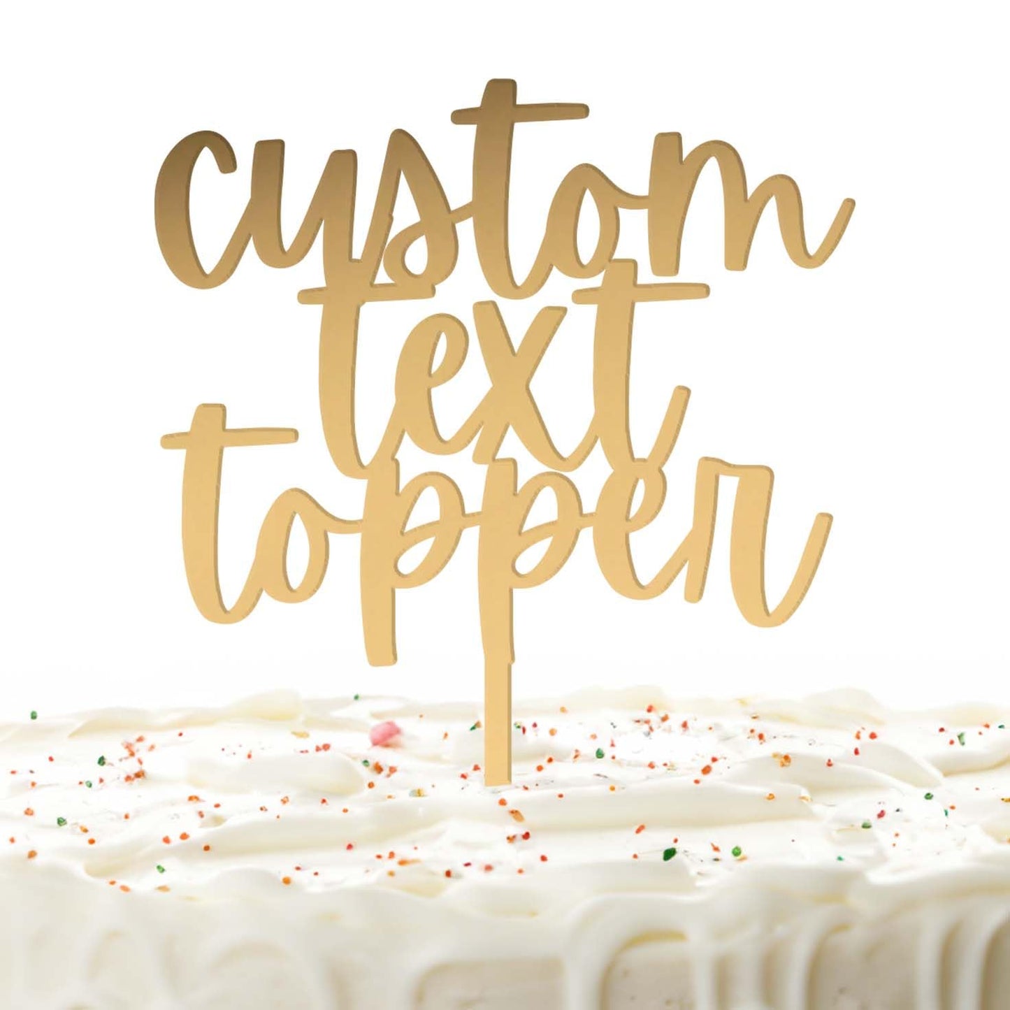 Custom Acrylic Cake Topper | FAST SHIPPING | CHOOSE THE FONT AND COLOR | Personalized Cake Topper Custom Text Cake Topper | Laser Cut MADE IN THE USA - WoodArtSupply