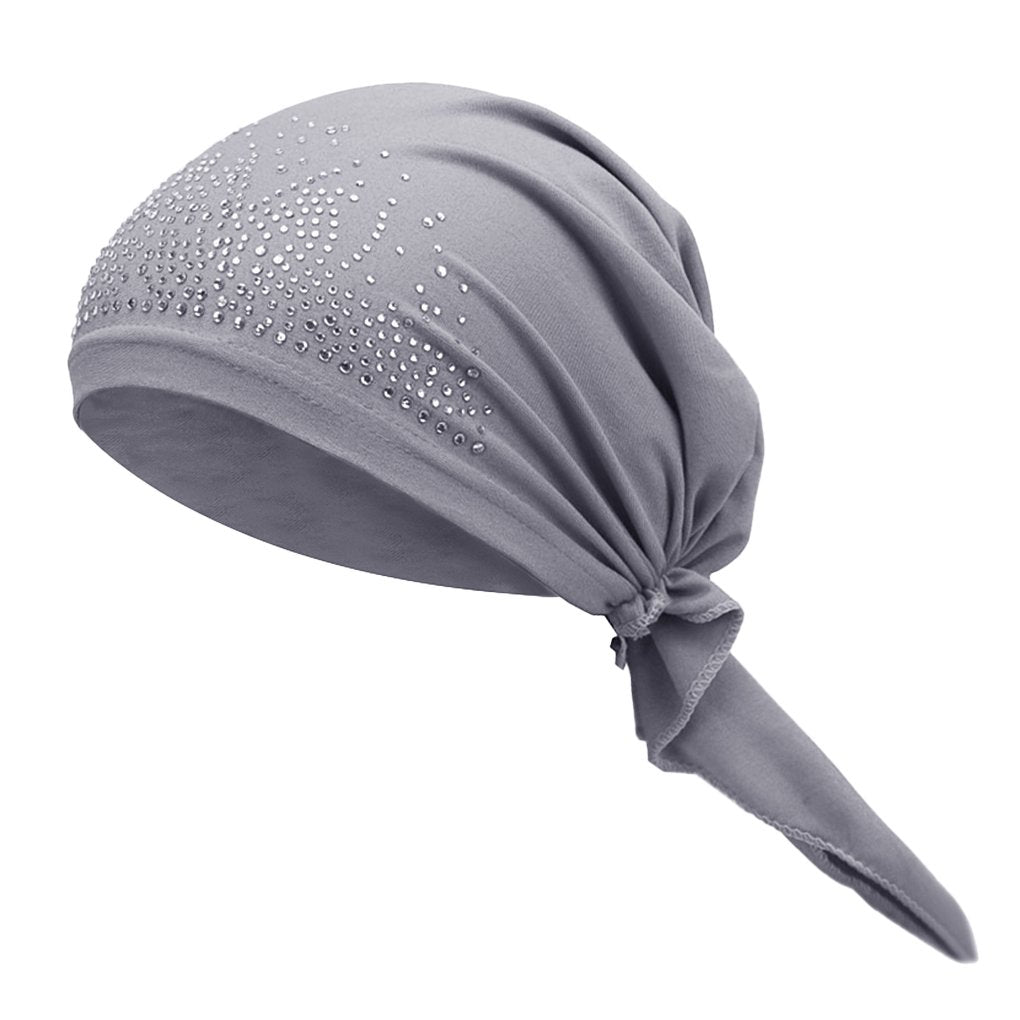 Sweat Wicking Skull Cap Beanie Helmet Liner Quick Dry Bandana Head Wrap Bicycle Head Pirate Scarf Gray Ylucky