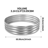 Land Guard Galvanized Raised Garden Bed Kit, Galvanized Planter Raised Garden Boxes Outdoor, Round Large Metal Raised Garden Beds for Vegetables …… Land Guard