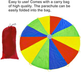 Rettebovon Parachute with Handles 20ft Play Parachute Games for Outdoor Team Games,You Can Also Use it for Trampoline Cover Picnic Mat Furniture Cover Rettebovon