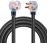 Miady 25ft 50AMP Welder Extension Cord, 8 Gauge Heavy Duty Industrial NEMA 6-50 Welding Machine Cord with Lighted End, ETL Approved Miady