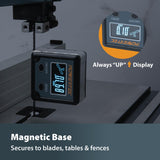 POWERTEC 71828 Table Saw Angle Gauge, Digital Angle Finder Protractor, Digital Level Box, 1 Pack, Digital Angle Gauge for Woodworking, Table Saw, Miter Saw POWERTEC