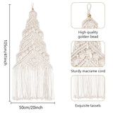 ORIGACH DIY Macrame Christmas Tree Large Wall Hanging kit Handmade Woven Macrame Wall Hanging Kit for Beginners Adults with Step by Step Video Tutorial Instruction Christmas Ornaments, 40x21inch ORIGACH