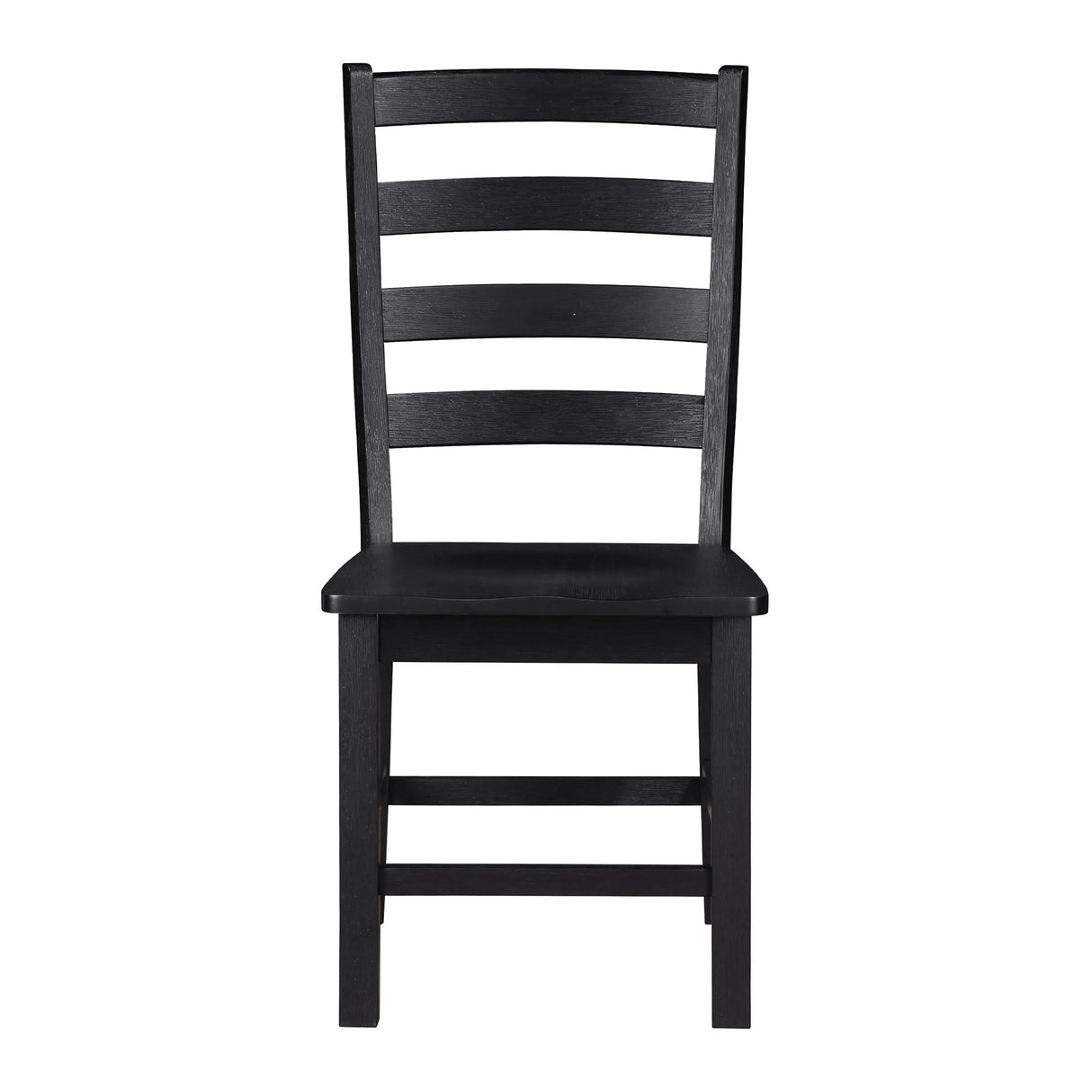 Lexicon Dining Chairs Set of 2, Dining Chairs with Solid Wood Legs and Footrest, High Ladder Back Farmhouse Dining Chairs, Wooden Dining Room Chairs, Black Lexicon