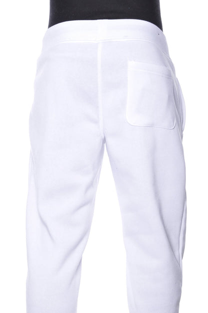 Southpole Mens 1570 Basic Active Sweatpants Fleece Jogger, White, Medium US