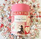 Cavallini Papers & Co. Vintage Valentine 500 Piece Puzzle Cavallini