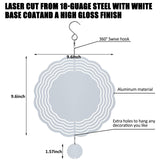 Mmucco 10 Pack Sublimation Wind Spinner Blanks 10 Inch,3D Aluminum Wind Spinners Sublimation Blank DIY Crafts Ornaments for Indoor Outdoor Garden Yard Mmucco